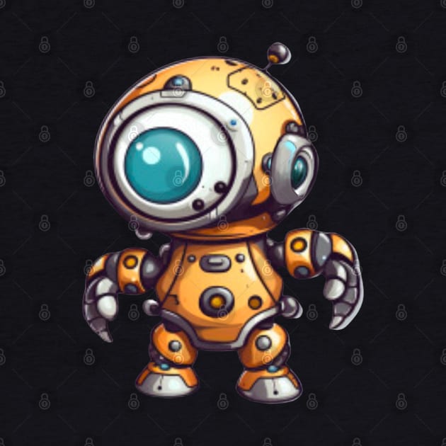 Adorable Baby Robot Design: Igniting Imagination with Futuristic Cuteness by HalloweeenandMore